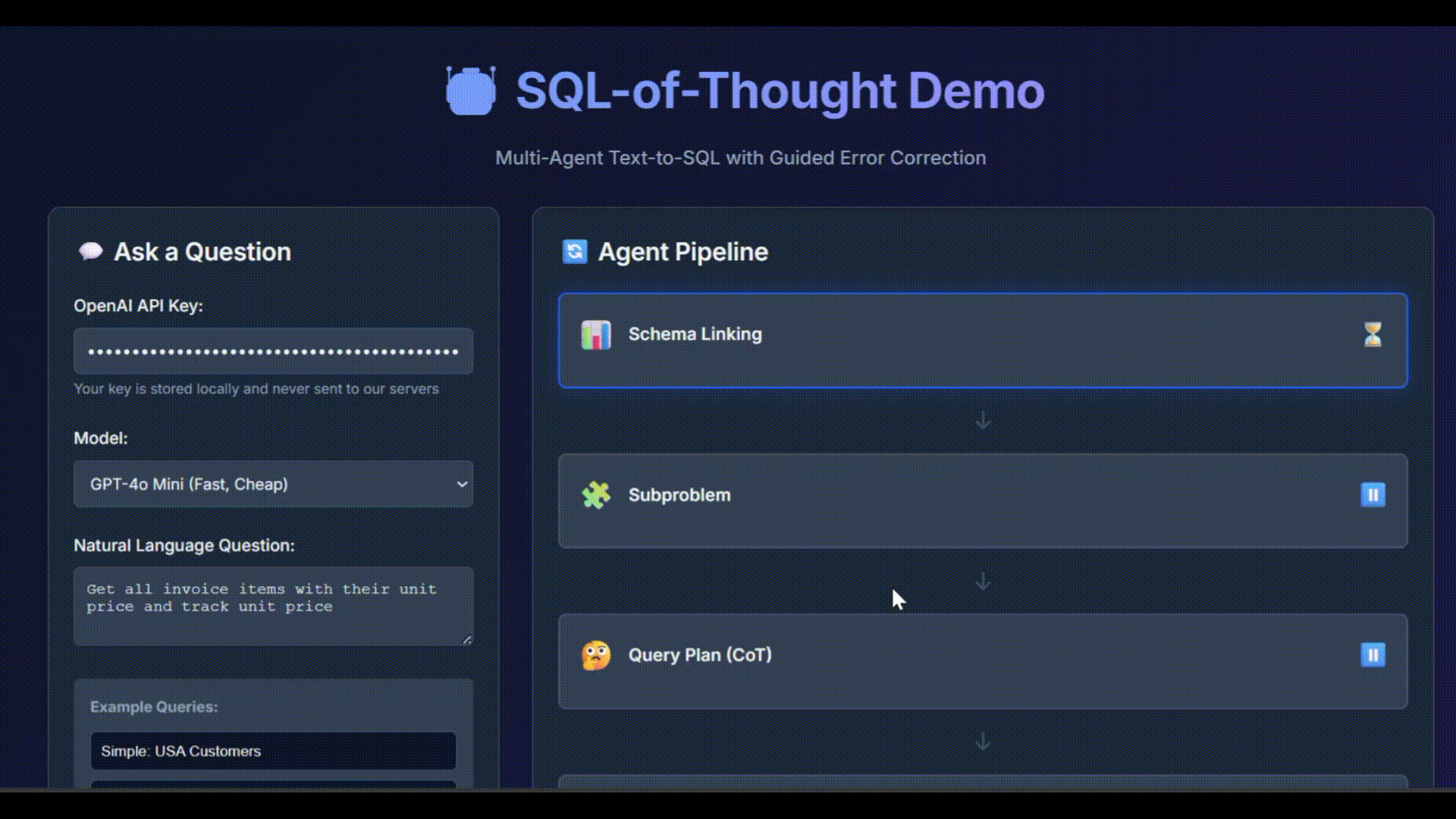 Demo 2 - Error Correction